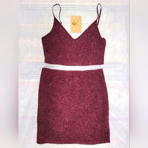 Bundle: top, skirt, earrings